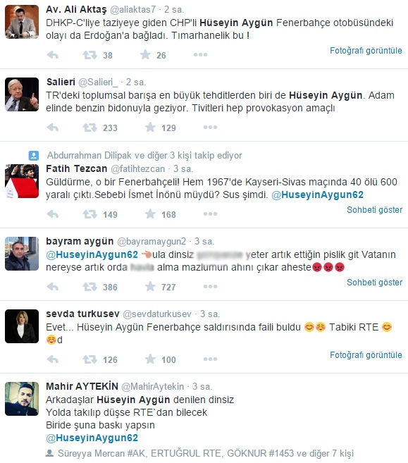 CHP li Aygün den skandal tweet Türkiye Gazetesi