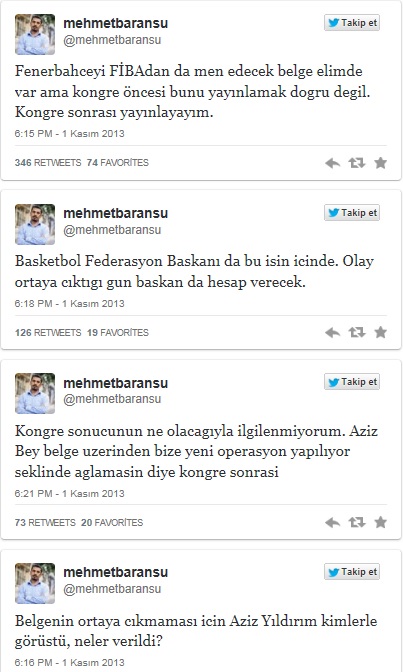 Fenerbahçe hakkında flaş iddia, 'FİBA Avrupa'dan men edecek' Fenerbahçe hakkında flaş iddia, 'FİBA Avrupa'dan men edecek'