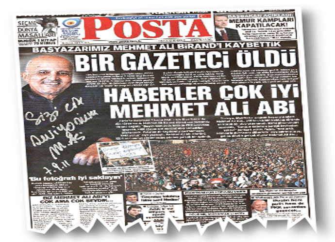 Son haber, en zor haber…'Başyazar ölür bir acı manşet olur' Son haber, en zor haber…'Başyazar ölür bir acı manşet olur'