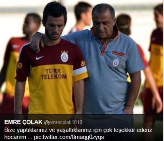 Galatasaraylı futbolcuların Fatih Terim tweetleri Galatasaraylı futbolcuların Fatih Terim tweetleri