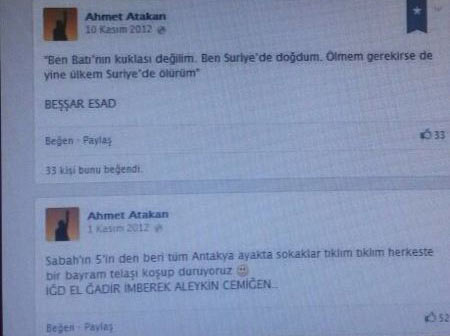 Ahmet Atakan, Esad hayranı çıktı Ahmet Atakan, Esad hayranı çıktı
