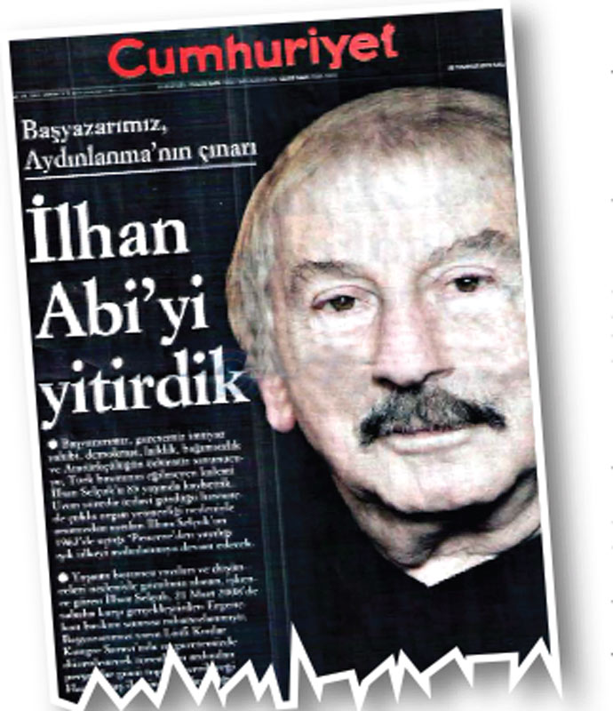 Son haber, en zor haber…'Başyazar ölür bir acı manşet olur' Son haber, en zor haber…'Başyazar ölür bir acı manşet olur'