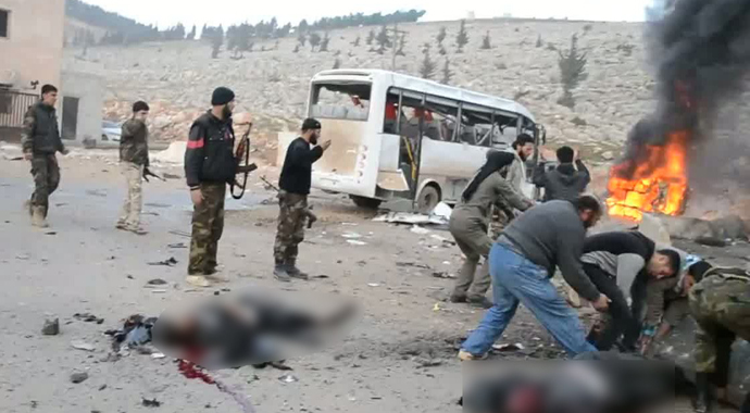 Türkiye sınırında bombalı saldırı - İŞTE DEHŞET ANLARI Türkiye sınırında bombalı saldırı - İŞTE DEHŞET ANLARI