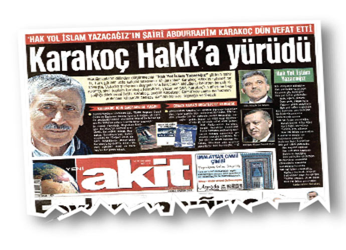 Son haber, en zor haber…'Başyazar ölür bir acı manşet olur' Son haber, en zor haber…'Başyazar ölür bir acı manşet olur'
