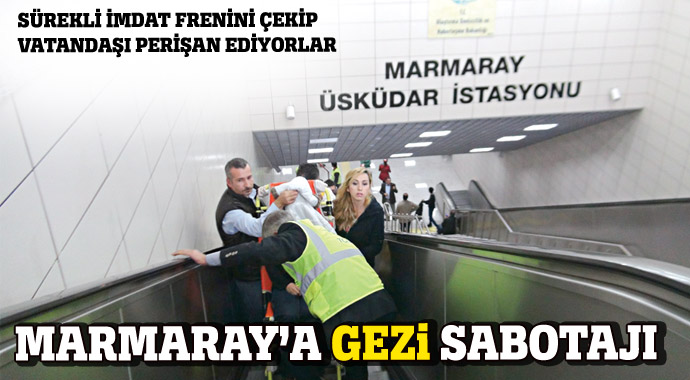Marmaray sabotajcılarına karşı kol nöbeti Marmaray sabotajcılarına karşı kol nöbeti