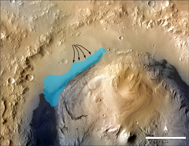Mars'ta tatlı su gölü bulundu Mars'ta tatlı su gölü bulundu