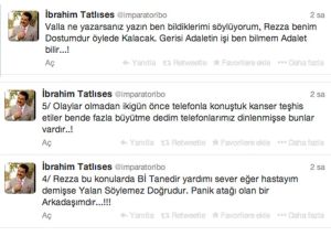 İbrahim Tatlıses'ten, Reza Zarrab'a destek İbrahim Tatlıses'ten, Reza Zarrab'a destek