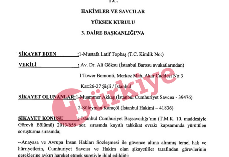 Mağdur iş adamından HSYK'ya şikayet Mağdur iş adamından HSYK'ya şikayet
