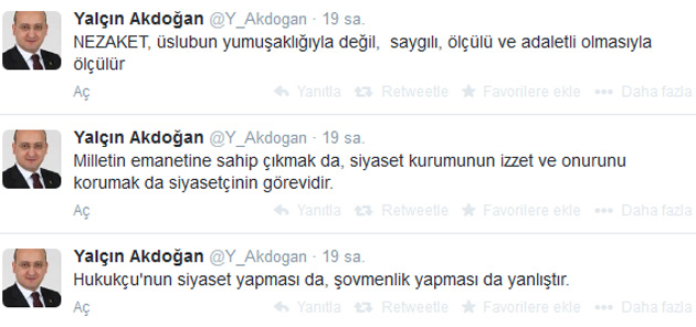 Yalçın Akdoğan'dan Metin Feyzioğlu'na sert tepki Yalçın Akdoğan'dan Metin Feyzioğlu'na sert tepki