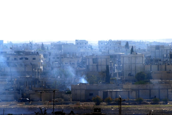 Kobani'deki savaşın en net görüntüleri Kobani'deki savaşın en net görüntüleri