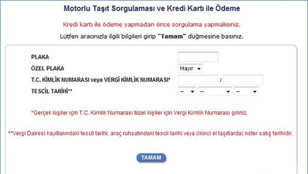 Araç borcunu sorgulatmak isteyenler dikkat! Araç borcunu sorgulatmak isteyenler dikkat!