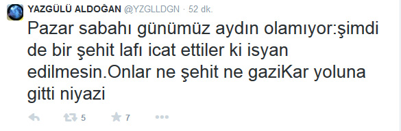 Yazgülü Aydoğan'dan tepki çeken Soma tweeti Yazgülü Aydoğan'dan tepki çeken Soma tweeti