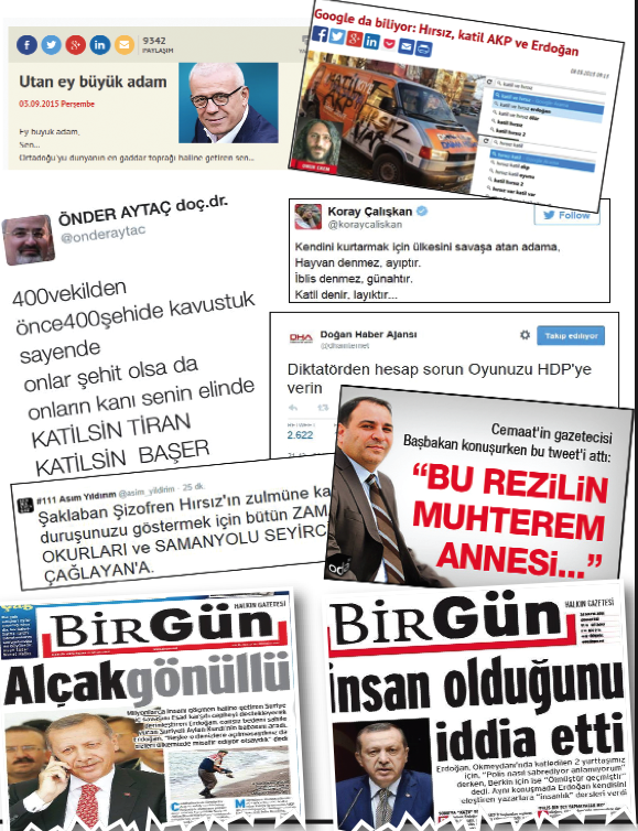 Erdoğan'a hakareti alışkanlık haline getirenler 'Müeyyide yok' diyor ama... Erdoğan'a hakareti alışkanlık haline getirenler 'Müeyyide yok' diyor ama...
