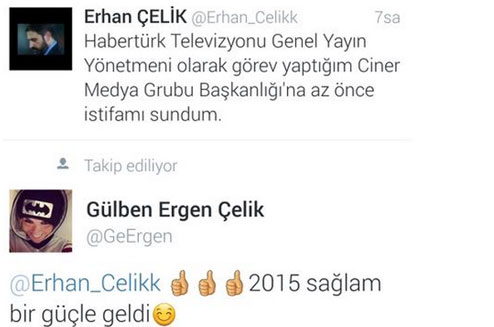 Gülben Ergen'den Erhan Çelik'e 'istifa' yorumu Gülben Ergen'den Erhan Çelik'e 'istifa' yorumu