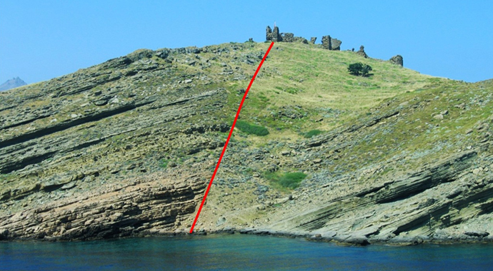 Gökçeada'da tsunamının izleri ortaya çıktı Gökçeada'da tsunamının izleri ortaya çıktı