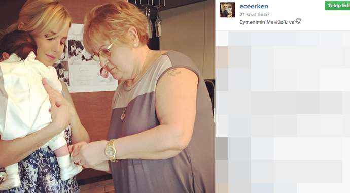 Ece Erken'in oğlunun 40'ı çıktı Ece Erken'in oğlunun 40'ı çıktı