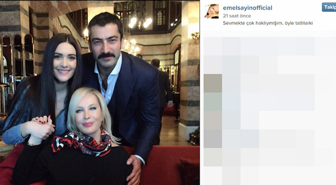 Emel Sayın, Bergüzar ve Kenan ile görüştü Emel Sayın, Bergüzar ve Kenan ile görüştü