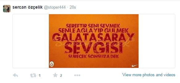 G.Saray için tweet attı, ortalık karıştı G.Saray için tweet attı, ortalık karıştı